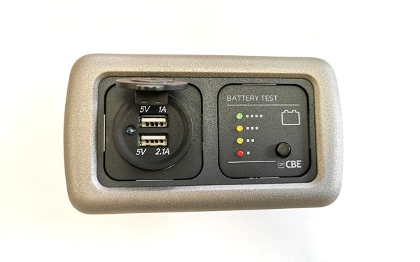 cbe c-line 12v Battery Tester & Double USB