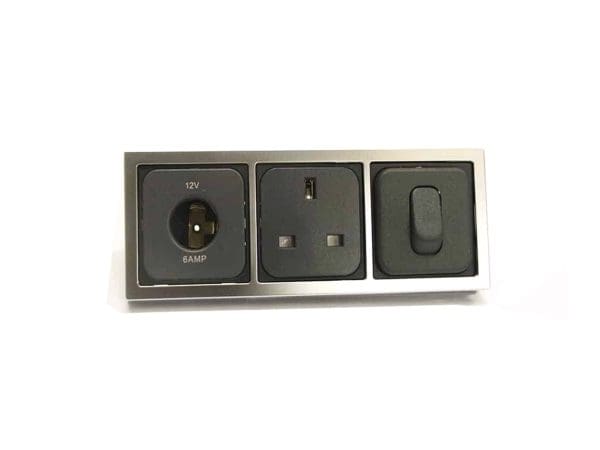 CBE Single Switch, 240v Socket & 12v Socket