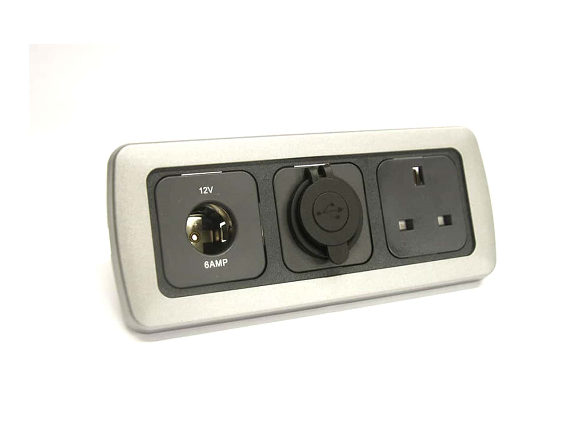 CBE Double USB, 240v Socket and 12v Socket