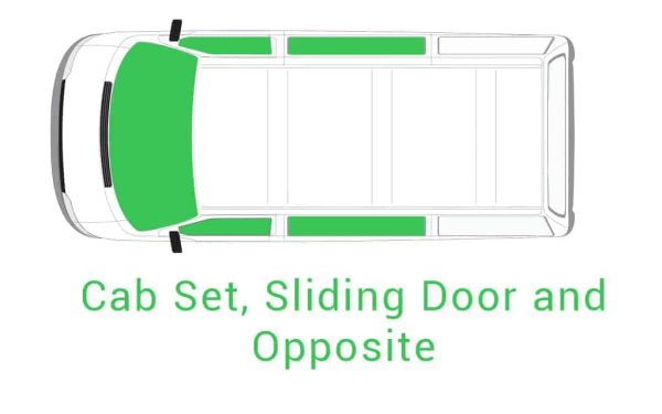 Cab Set Sliding Door Opposite