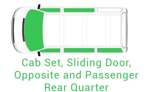 Cab Set Sliding Door Opposite and Passenger Rear Quarter 1