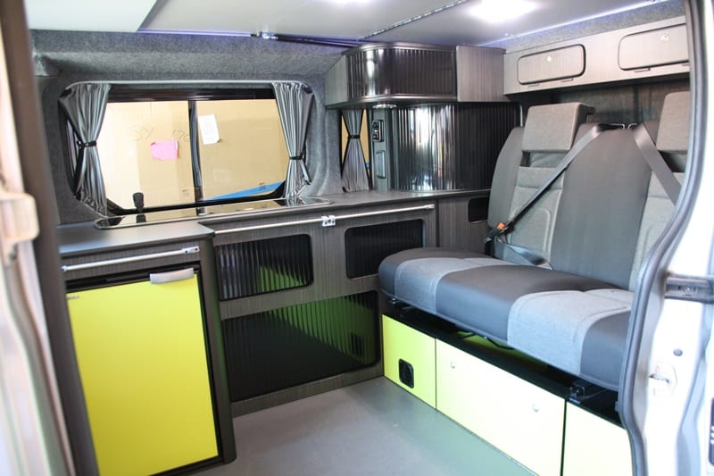 before and after van build